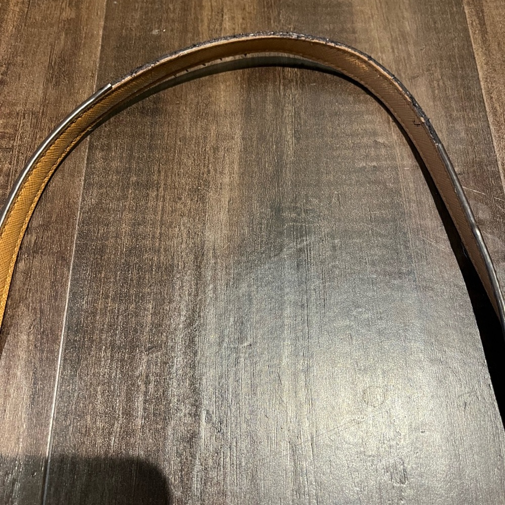 Michael Kors Karla Brown/Acorn/Gold Leather East West Crossbody - Picture 3 of 14